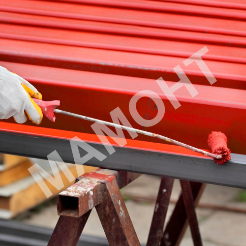 Грунт-эмаль по ржавчине MAV BELAKOR 15 красная матовая - Фото 2