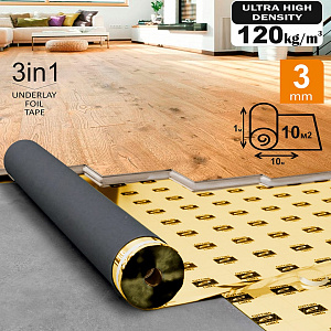 Подложка из ЭВА A-STEP OPTIMA GOLD 3 мм, 10 м2
