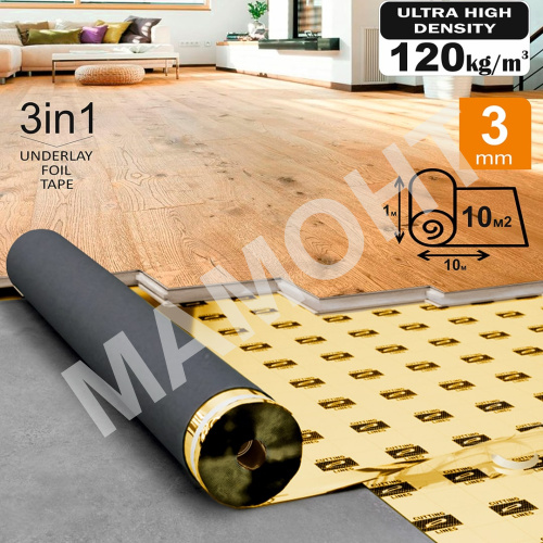 Подложка из ЭВА A-STEP OPTIMA GOLD 3 мм, 10 м2 - Фото 5