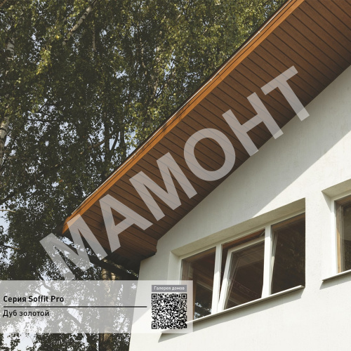 Софит с частичной перфорацией Ю-пласт PRO 3 м, Дуб золотой