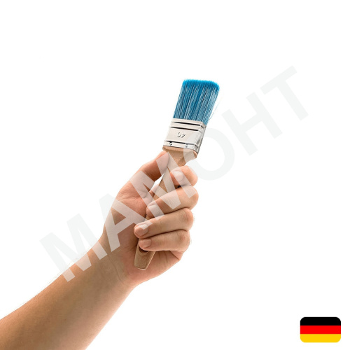 Кисть плоская Solid Pro L, сине-белая, 40 мм МАМОНТ (INS-MMNT-1093)