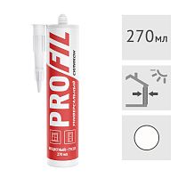 Силиконовый герметик Soudal Profil универсальный прозрачный, 270 мл