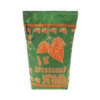 Уголь древесный в мешках, 3 кг