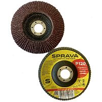 Круг наждачный лепестковый SPRAVA, 125 х 22 мм, Р120