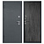 Дверь ТИТАН Антеро Антрацит / Дуб шале-графит Промет - Превью
