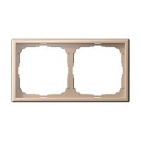 Рамка Systeme Electric ARTGALLERY 2-постовая, песочный