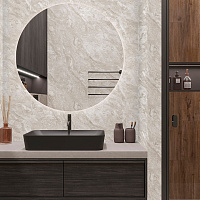 Панель ПВХ Европрофиль Кратер бежевый 672/1 (2700 х 250 х 8 мм) 4 шт.