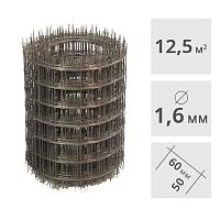 Сетка сварная LIHTAR "ЁЖ" (1.6 мм, 50 x 60 мм) 0,5 x 25 м