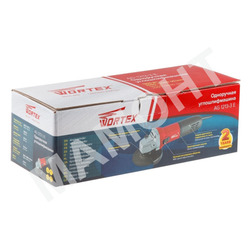 Одноручная углошлифмашина WORTEX AG 1213-3 E
