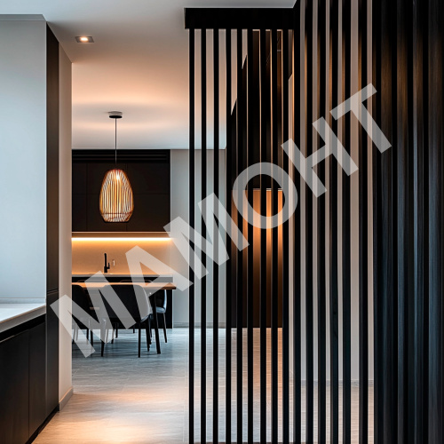 Интерьерная рейка МДФ STELLA Ривьера Black Edition 40 x 30 x 2700 мм - Фото 6