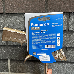 Пистолет для монтажной пены цельнометаллический Fomeron Flint