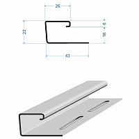 J-профиль Docke PREMIUM 3 м, голубика