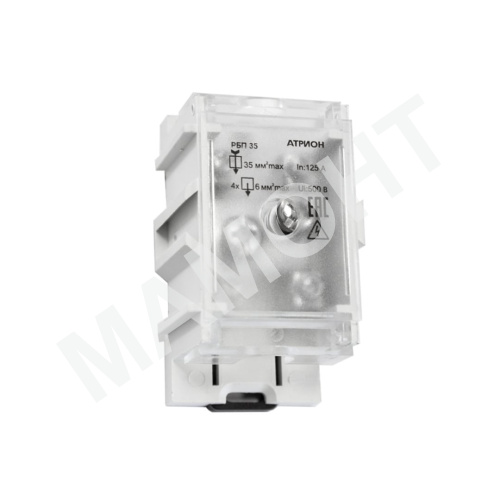Блок распределительный проходной АТРИОН РБП35 с крышкой