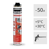 Пена монтажная Ceresit TS 62 профессиональная, 750 мл