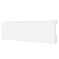 Плинтус HDPS напольный Winart PRO Quadro Белый 80 мм