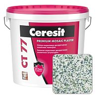 Штукатурка мозаичная силикон-акриловая Ceresit CT 77, CANADA 3, 25 кг