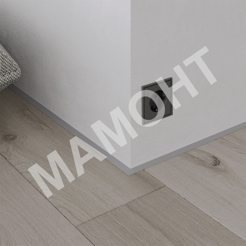 Микроплинтус щелевой Profiling 2,7 м серебро матовый (7 пружин в комплекте) - Фото 3