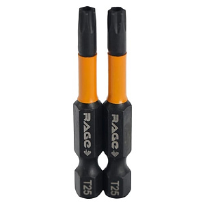 Биты "звездочки" TORX-25 50 мм торсионные (2 шт.) RAGE by VIRA (554148)