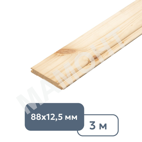Евровагонка сорт АВ 12,5 x 88 x 3000 мм