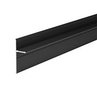 Теневой напольный плинтус Profiling ПЛ-44/14 скрытого монтажа 3 м черный