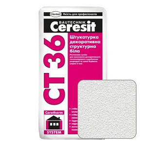 Штукатурка ''структурная'' Ceresit CT36 белая, 25 кг
