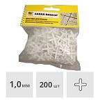 Крестики для кафеля 1,0 мм 200 шт. Лакки Виннэр