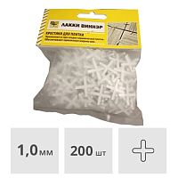 Крестики для кафеля 1,0 мм 200 шт Лакки Виннэр