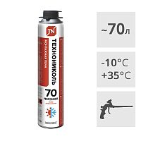 Пена монтажная ТЕХНОНИКОЛЬ 70 PROFESSIONAL профессиональная всесезонная, 1000 мл