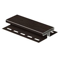 Соединительная планка Ю-Пласт 3 м, Орех темный