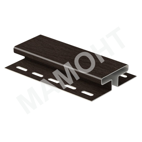 Соединительная планка Ю-Пласт 3 м, Орех темный