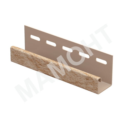 J-планка Ю-Пласт 3 м, Камень Золотистый