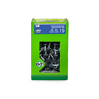 Саморез 5.5 x 19 мм кровельный со сверлом PT3 и резиновой прокладкой, RAL 7024, 300 шт. ЕКТ