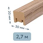 Интерьерная рейка МДФ STELLA Милана Дуб Винтаж 20 x 30 x 2700 мм