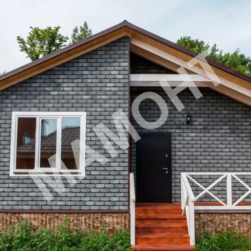 Фасадная плитка HAUBERK ТЕХНОНИКОЛЬ Сланец Камень 2,2 м2 - Фото 2