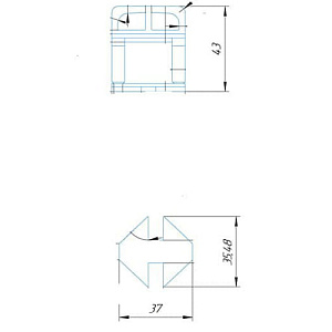 Зажим (клипса) 1,5 мм для укладки плитки СВП FARTON PRO (60 шт.)