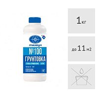 Грунтовка акриловая белая Тайфун Мастер №100, 1 кг