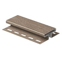 Соединительная планка Ю-Пласт 3 м, Орех светлый