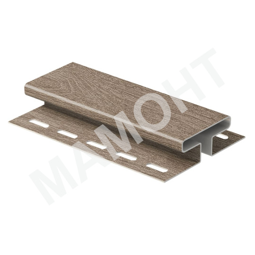 Соединительная планка Ю-Пласт 3 м, Орех светлый