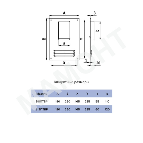 Площадка торцевая для плоских каналов вертикальная с решеткой ERA - Фото 2