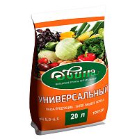 Грунт торфяной питательный Двина Универсальный (pH 5,5-6,5) 20 л