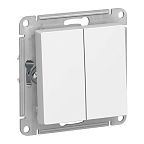 Выключатель Systeme Electric ATLASDESIGN 2-клавишный, белый