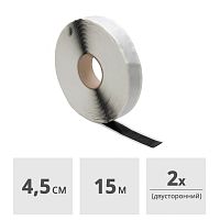 Лента двухсторонняя клейкая бутиловая EUROBAND ЛБ 45 мм х 15 м