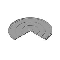 Дно полимерно-песчаного колодца ребристое 1060*40 мм