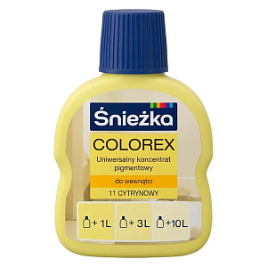 Пигмент концентрат Sniezka Colorex №11 лимонный, 100 мл