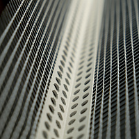 Уголок фасадный штукатурный ПВХ с сеткой, 70*70 мм, 3 м