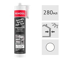 Клей монтажный гибридный сверхпрочный Penosil SpeedFix Hybrid High Tack 707 белый, 280 мл