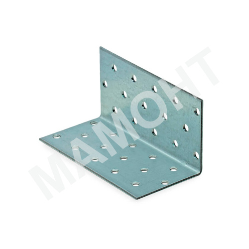 Уголок крепежный равносторонний KUR 50 x 50 x 100 мм, металл 2,0 мм ЕКТ (V023423)