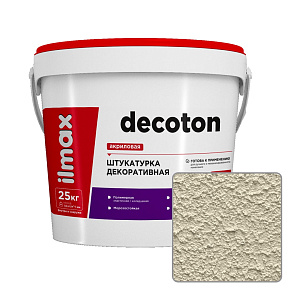 Штукатурка декоративная акриловая ilmax decoton 1,0 мм, 2702P, 25 кг