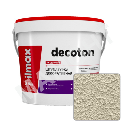 Штукатурка декоративная акриловая ilmax decoton 1,0 мм, 2702P, 25 кг