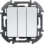 Выключатель Legrand INSPIRIA 3-клавишный, белый